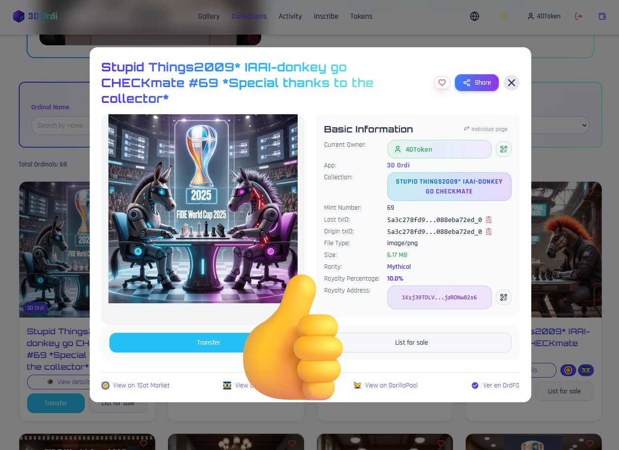 @J1 Pelaez @3dordi @Bsvcrypto 
Everything worked perfectly up until the last items, number 69. But …