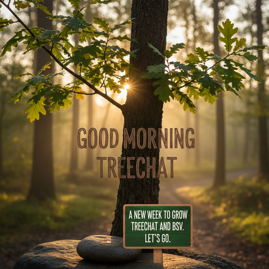 Good morning treechat.
A new week to grow treechat and BSV.
Let 's go !nb