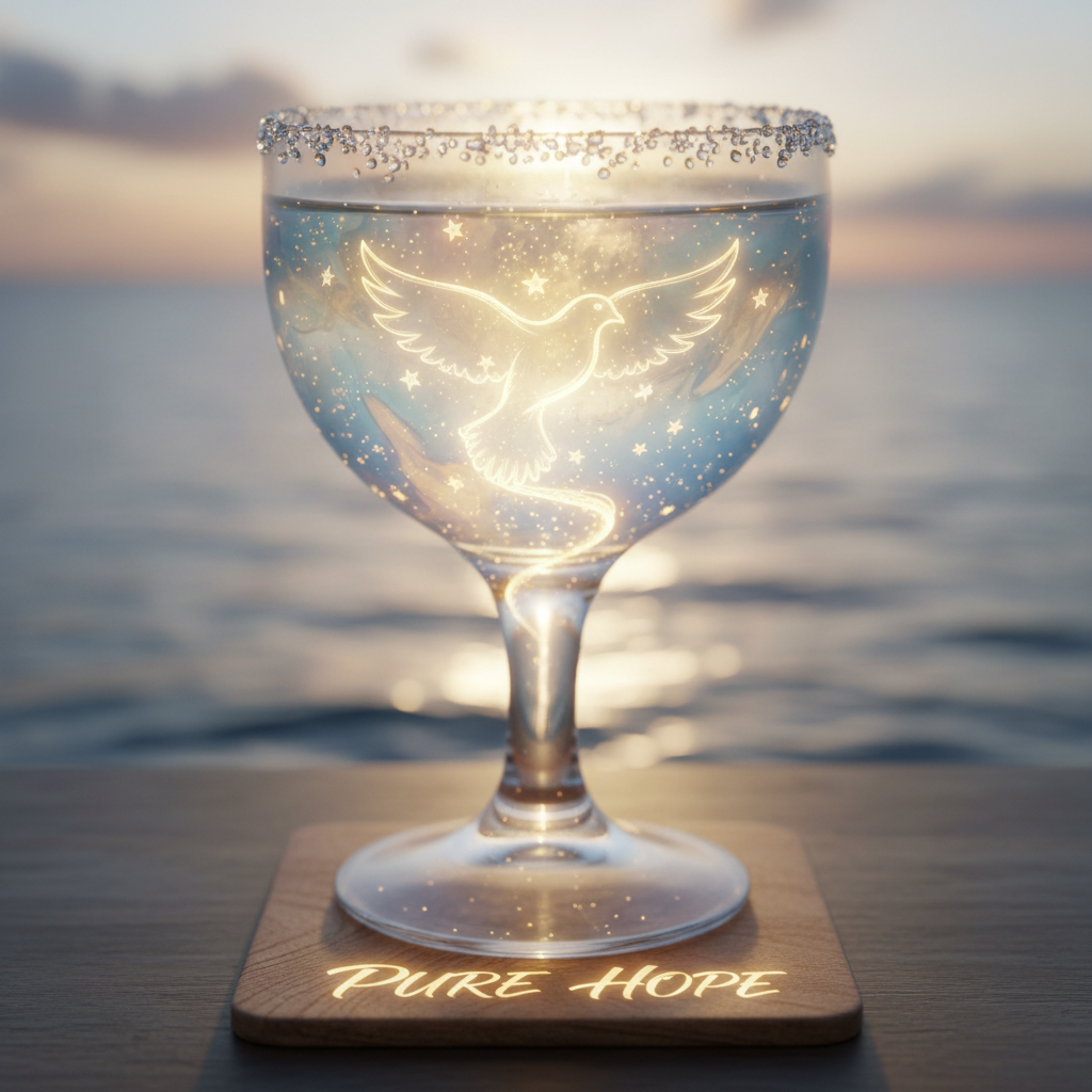 A fresh drink of pure hope. !nb