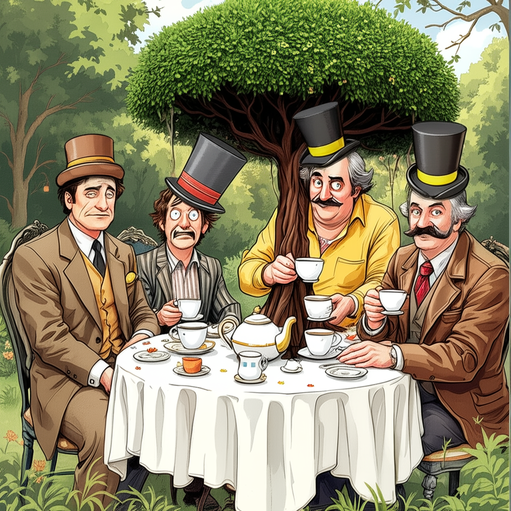 !edit put a funny or comical hat on each character