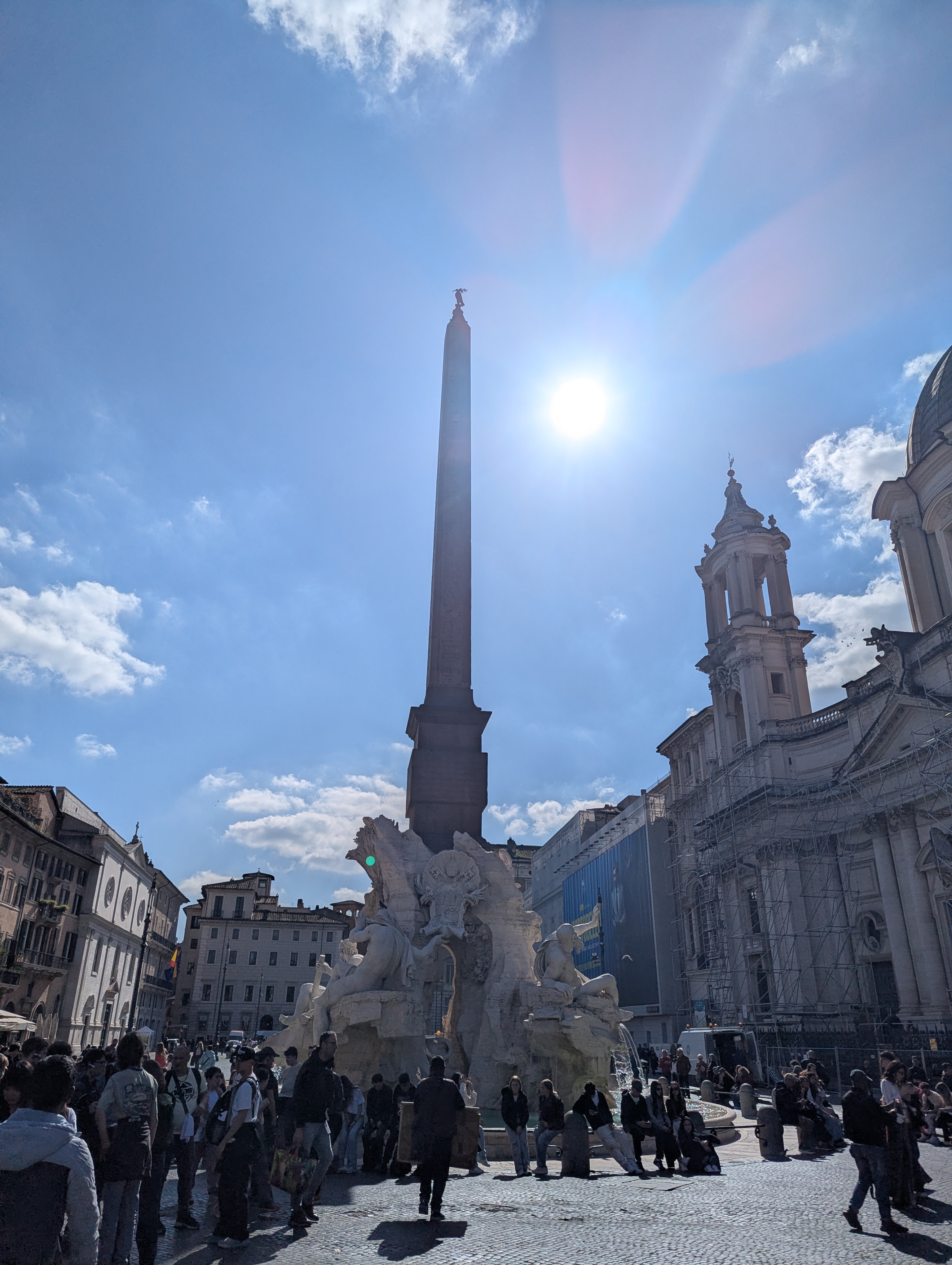 Piazza Navona, we happened apon as we had nothing really set but a walk. Really cool seeing an Egyp…