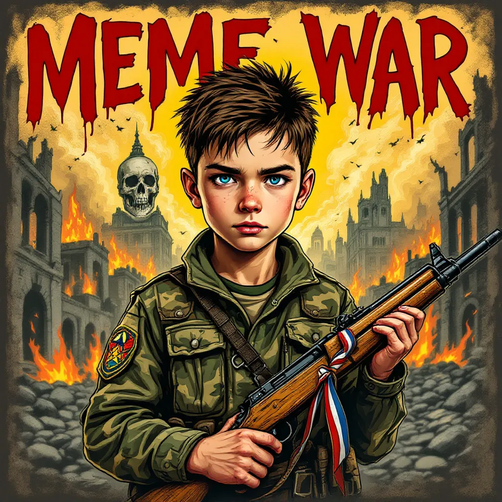 enlist in the meme war propaganda poster !flux11