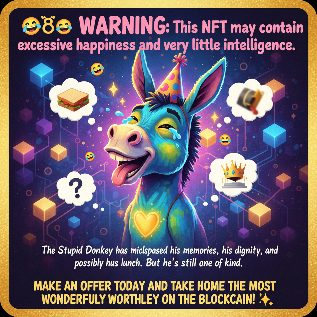 !nb 😂🫏 Warning: This NFT may contain excessive happiness and very little intelligence.
The Stupid D…