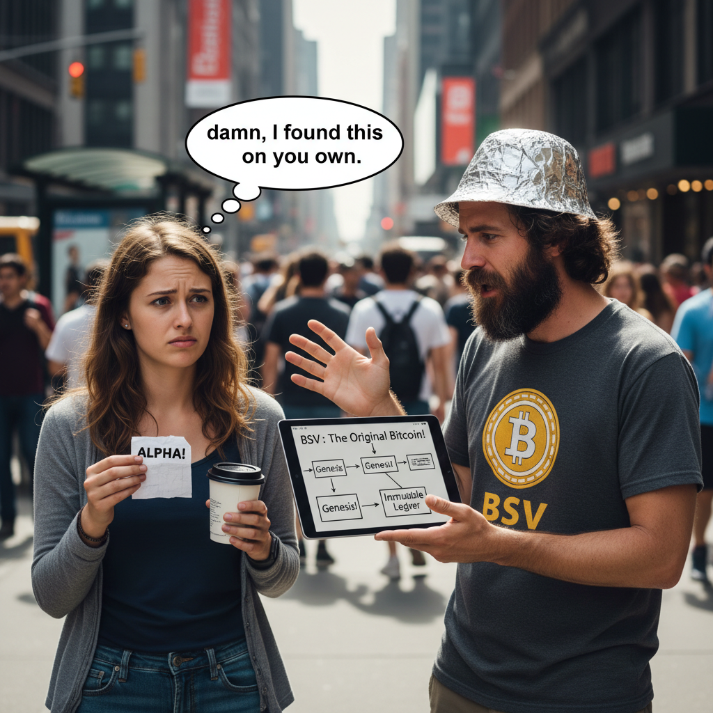 Imagine randomly crossing paths with a BSVer and they start explaining BSV to you…
You’ve never tou…