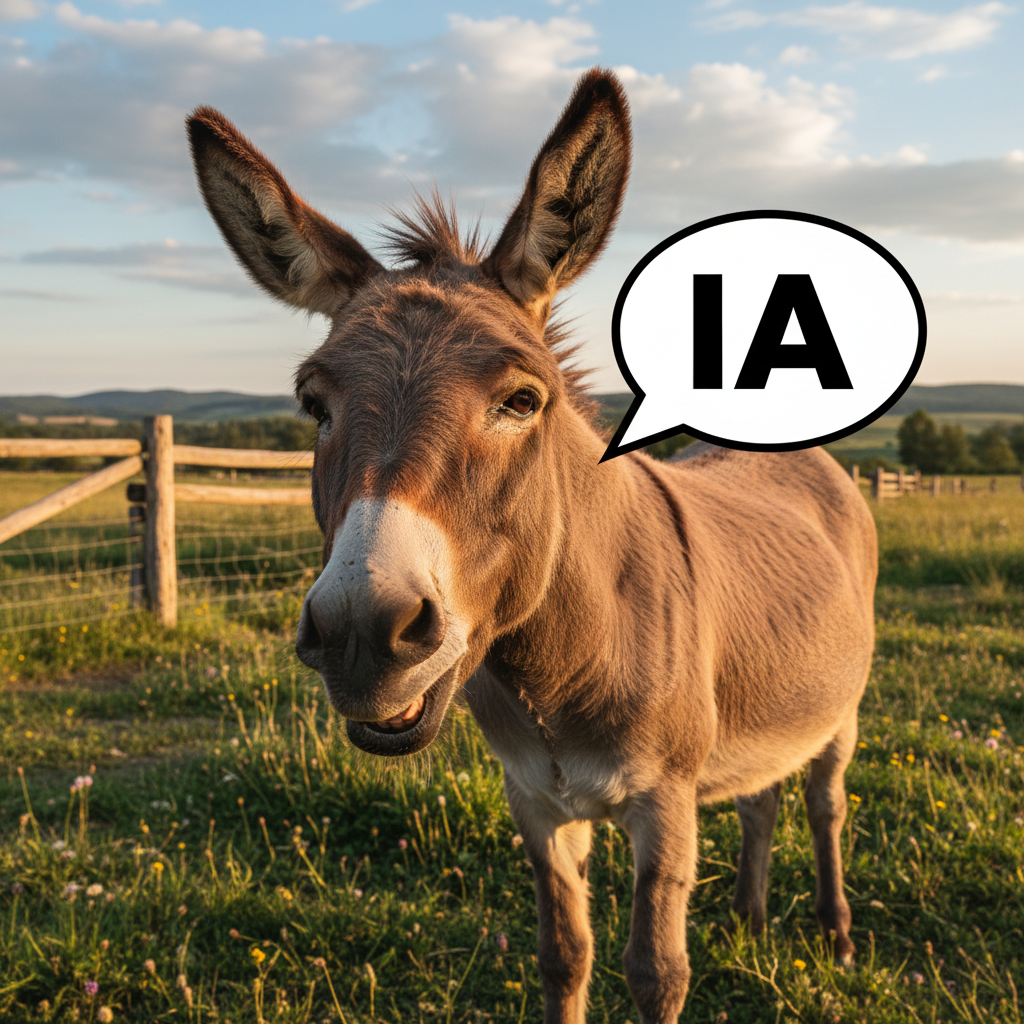 !nb A donkey only needs two letters to express itself clearly. IA.
