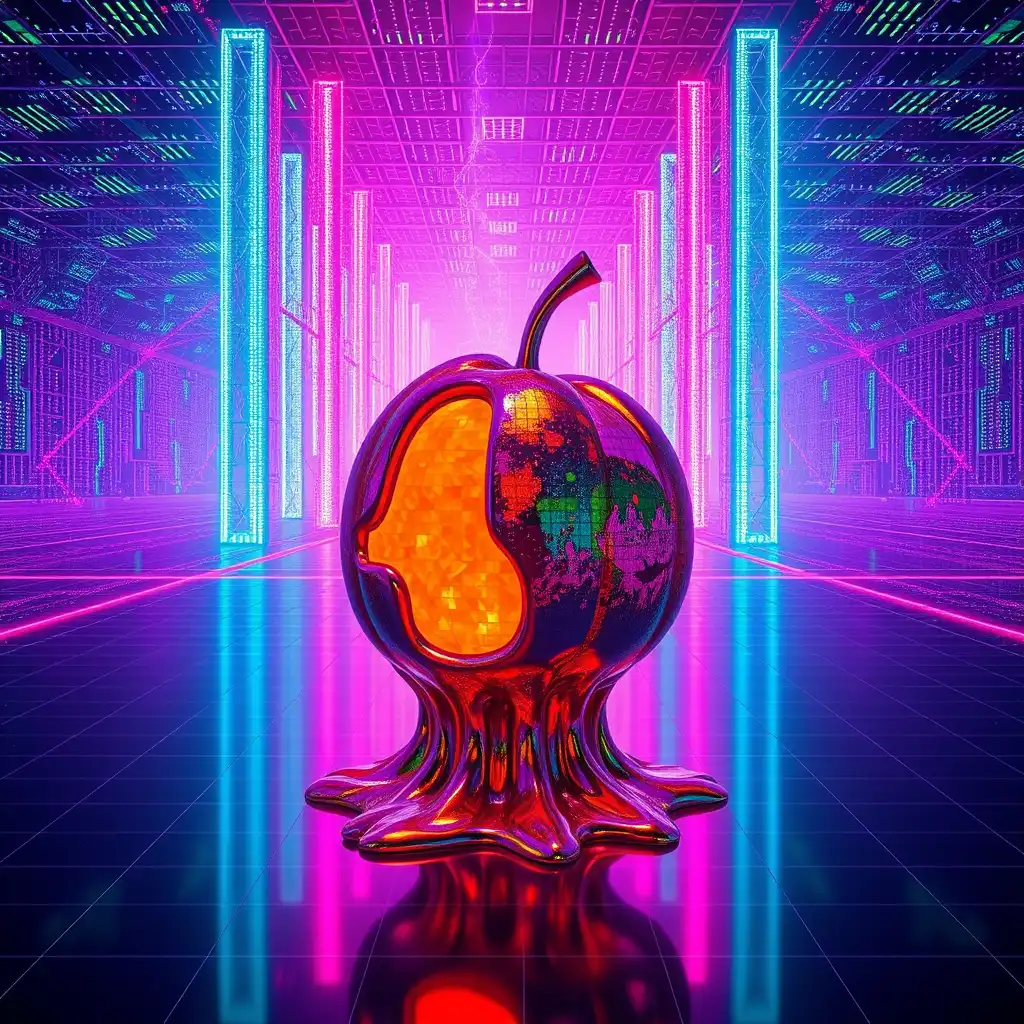 Melting apple