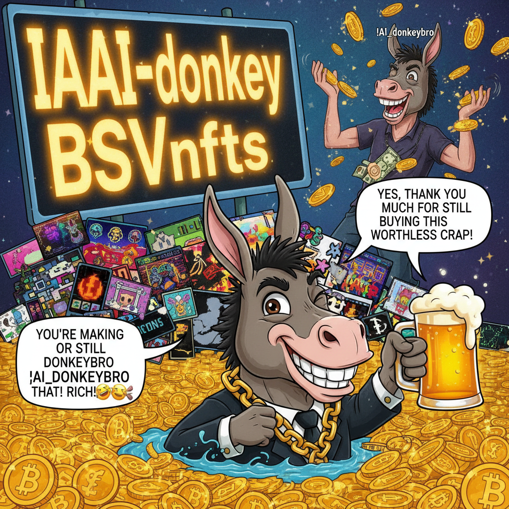 !nb Yes, thank you so much for still buying this worthless crap IAAI-donkey BSVnfts. You're making …