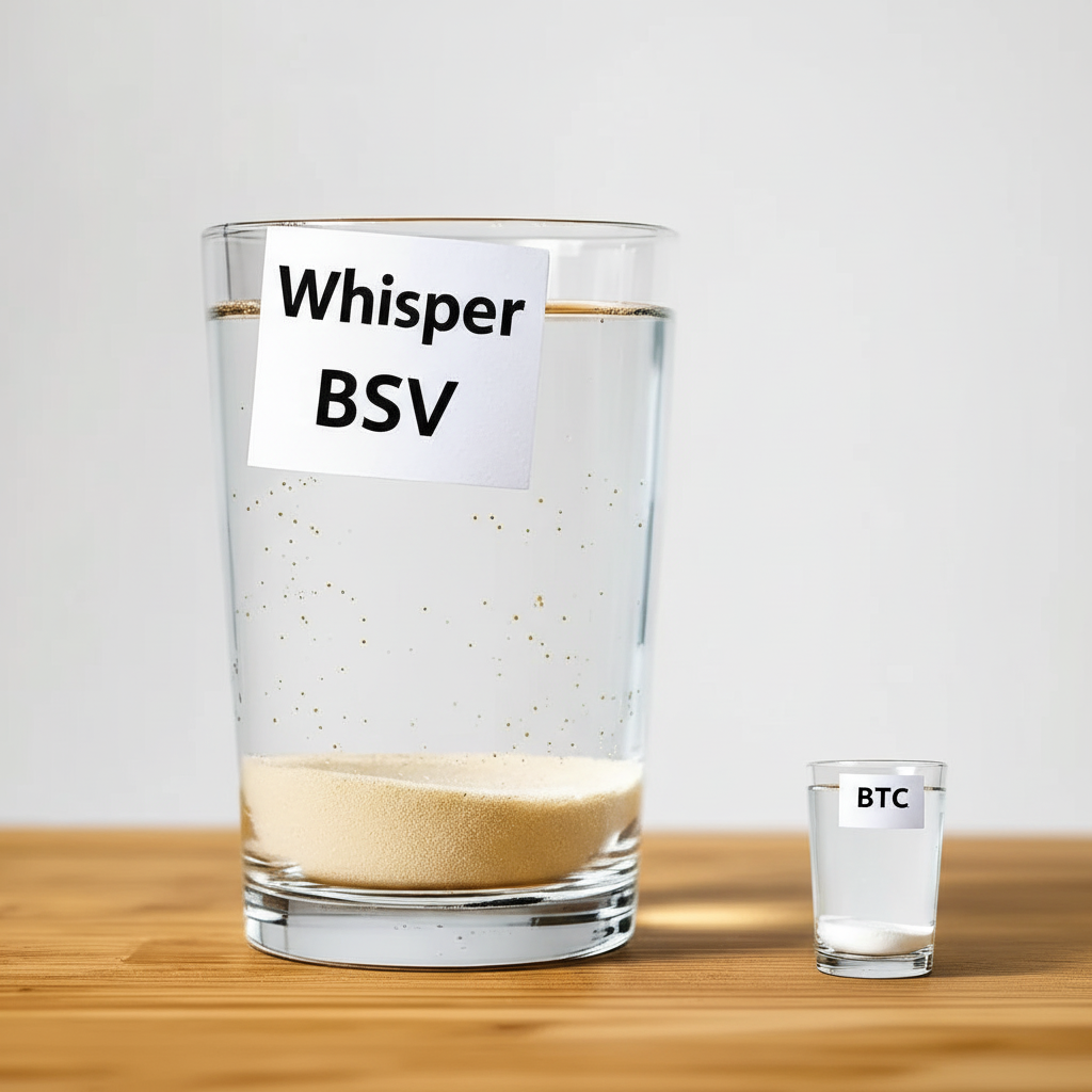 3 days later !edit_nb make the BSV glass 10 times bigger with tiny BTC glass next to it