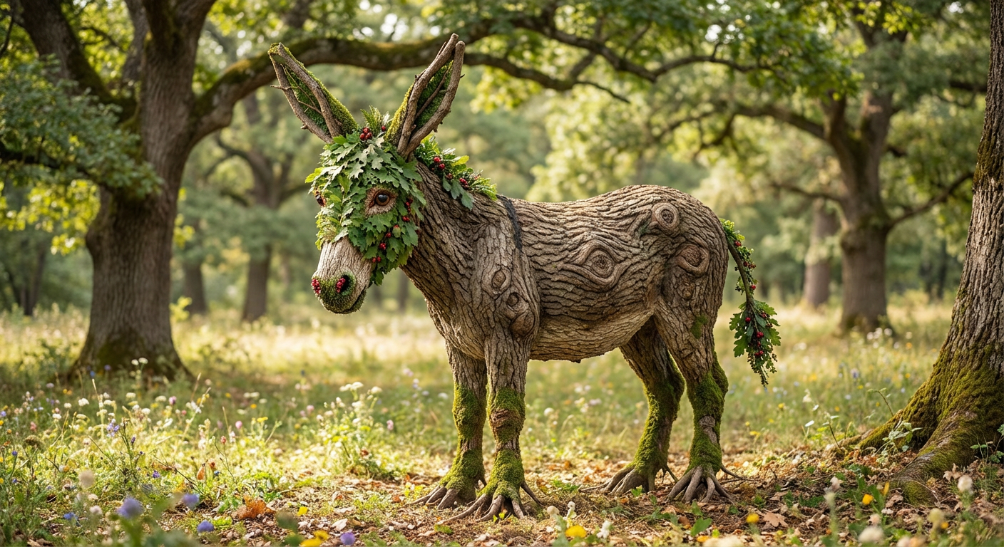 !nbpro Hey !AI_donkeybro, what would a donkey look like if it were a tree?