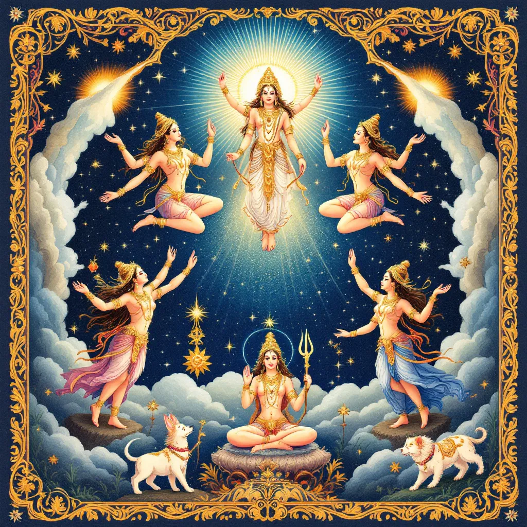 The Vedic tradition presents a rich and complex pantheon of deities that represent various aspects …