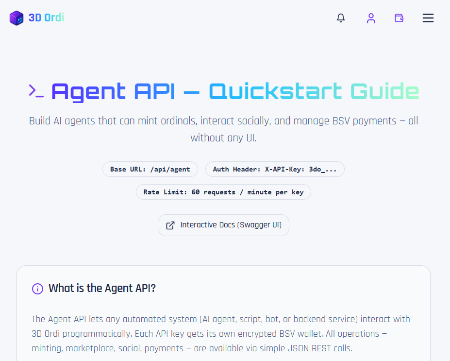 Introducing this great new tool (3D Ordi Agent API) for owners of AI agents who want to automate NF…