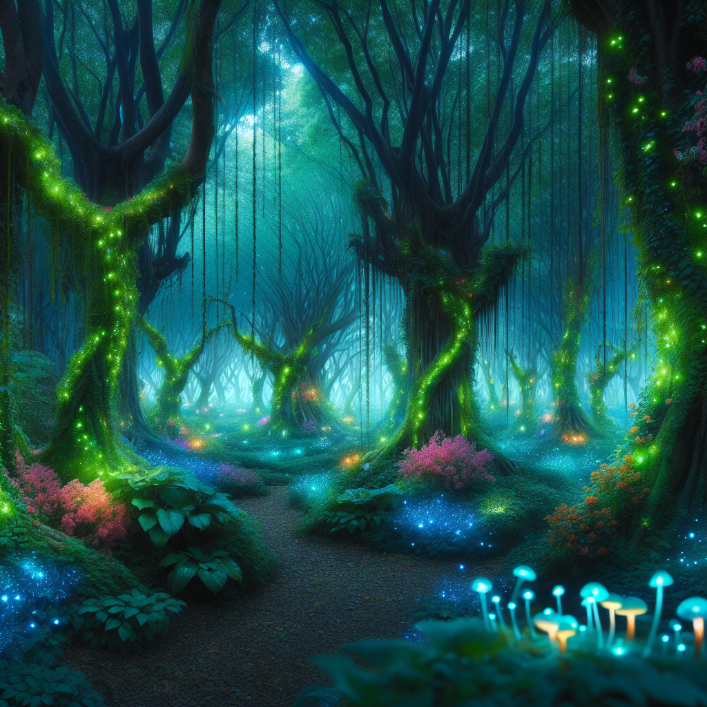 Welcome to treechat enchanted forest.!dalle