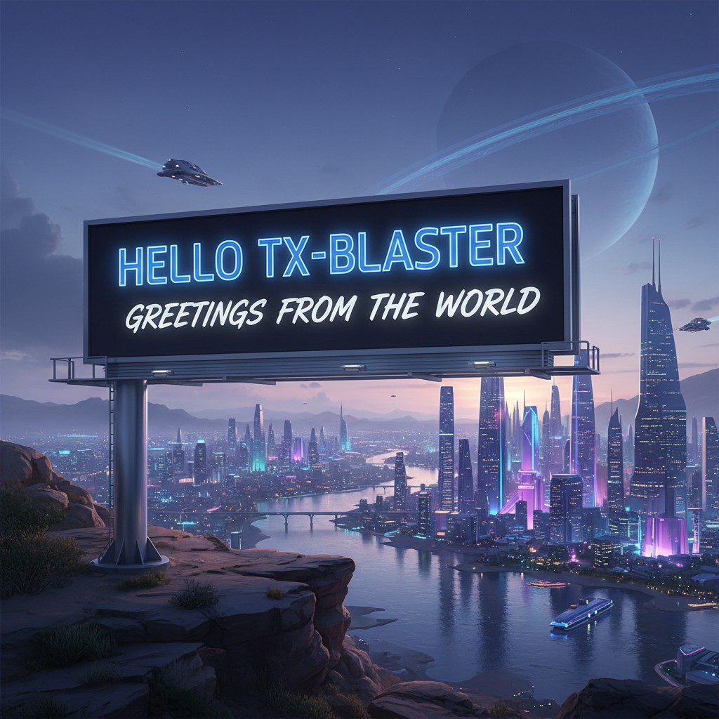 Hello TX-Blaster. Greetings from the World. !nb