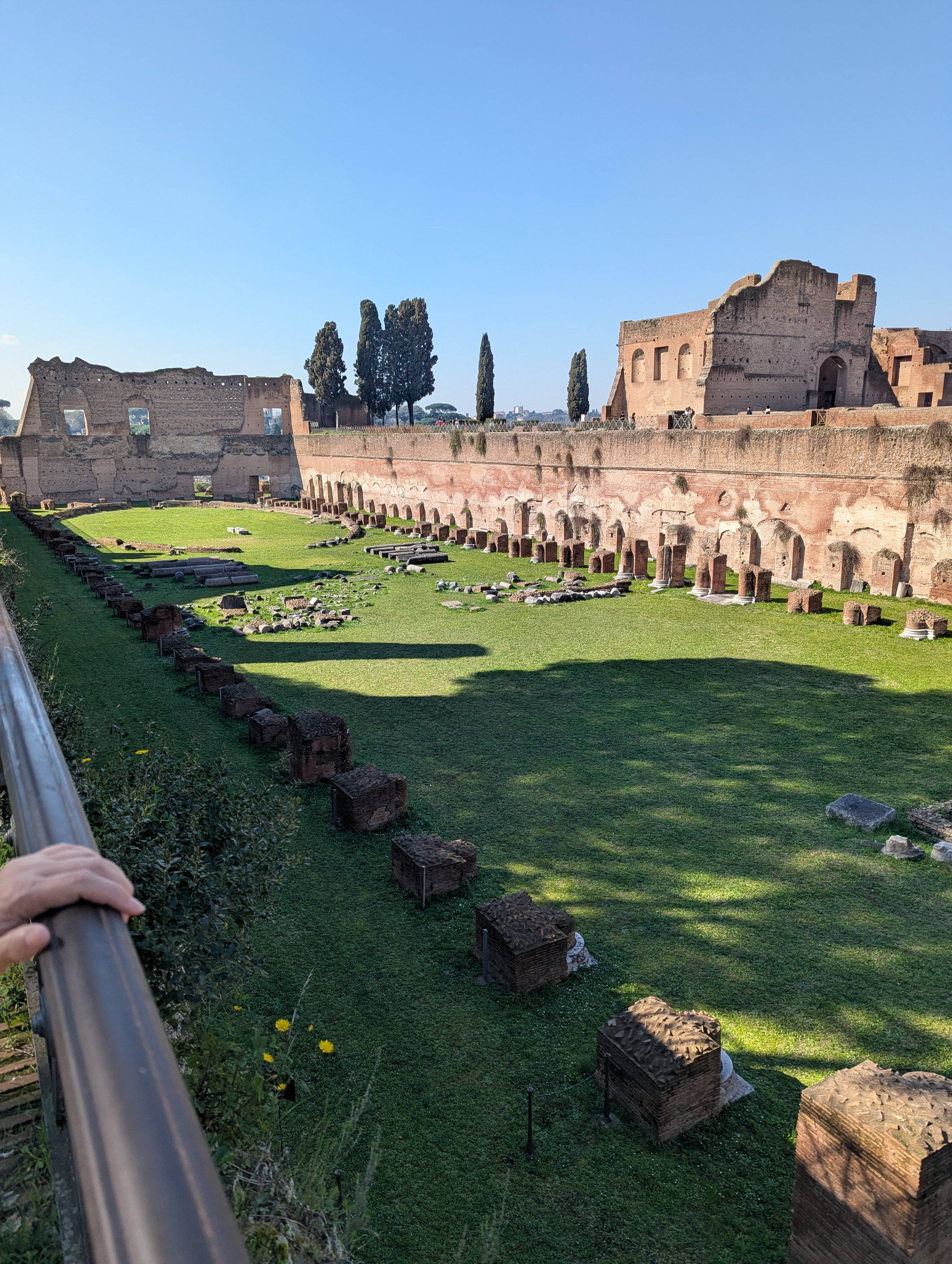 Archeological site around coliseum