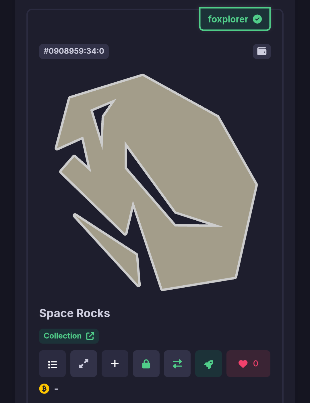 sent you this space rock.
