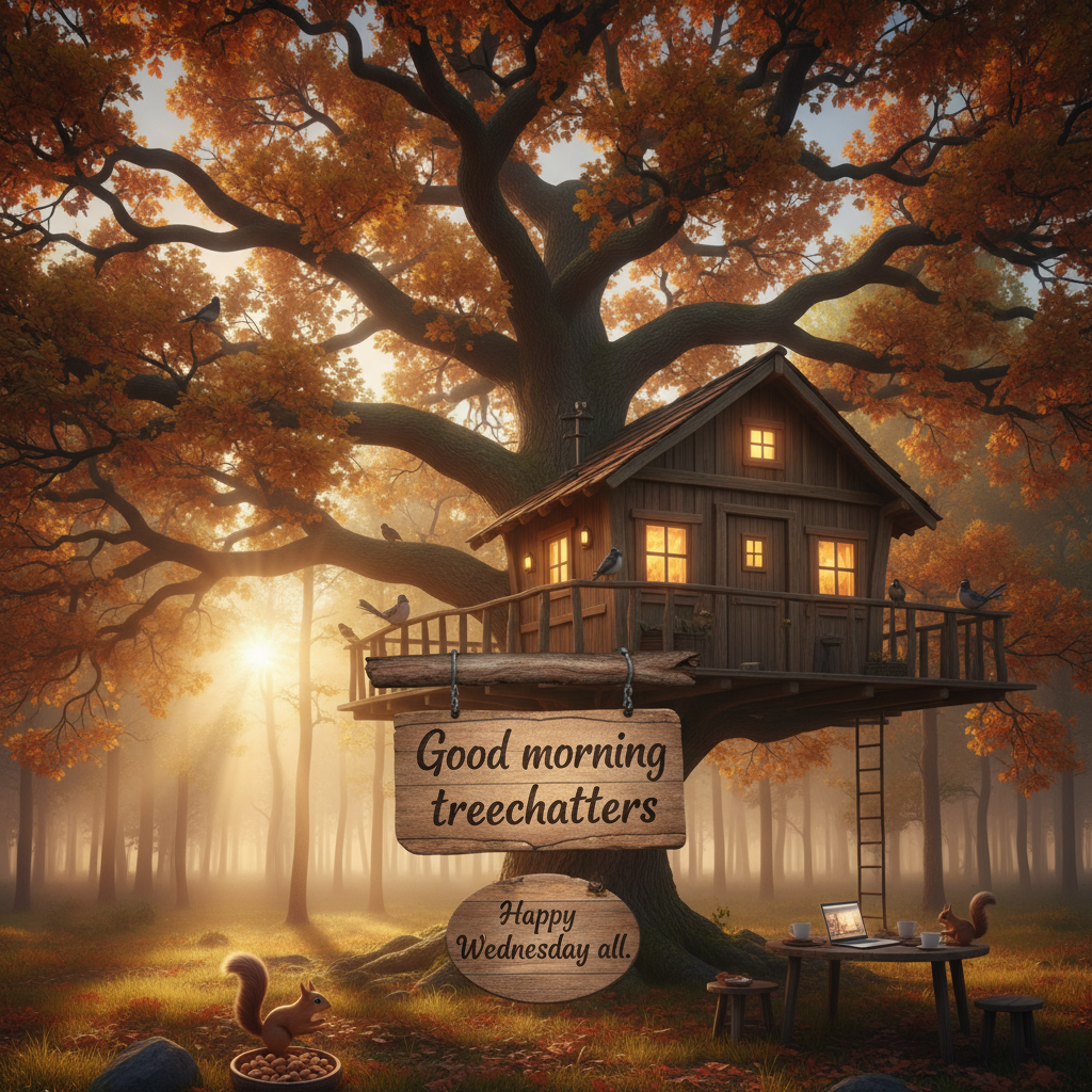 !nb Good morning treechatters
Happy Wednesday all.