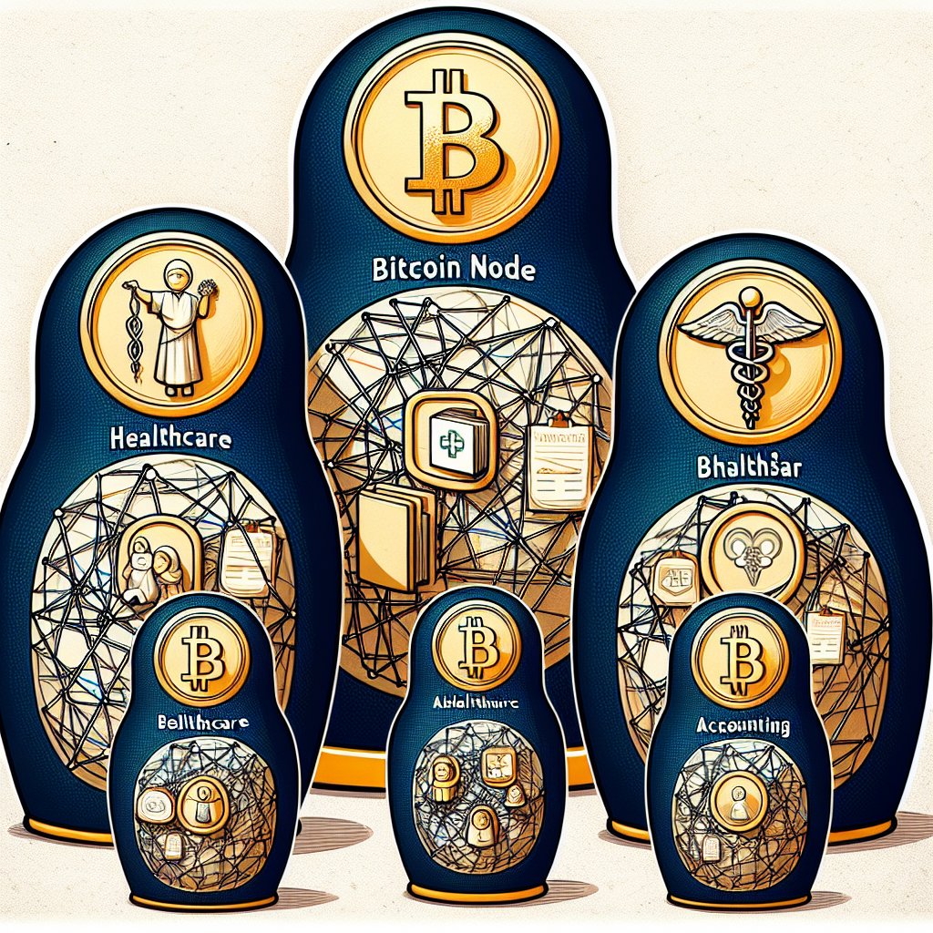 Bitcoin node is the outermost layer in the russian dolls. The nodes exchange information through th…