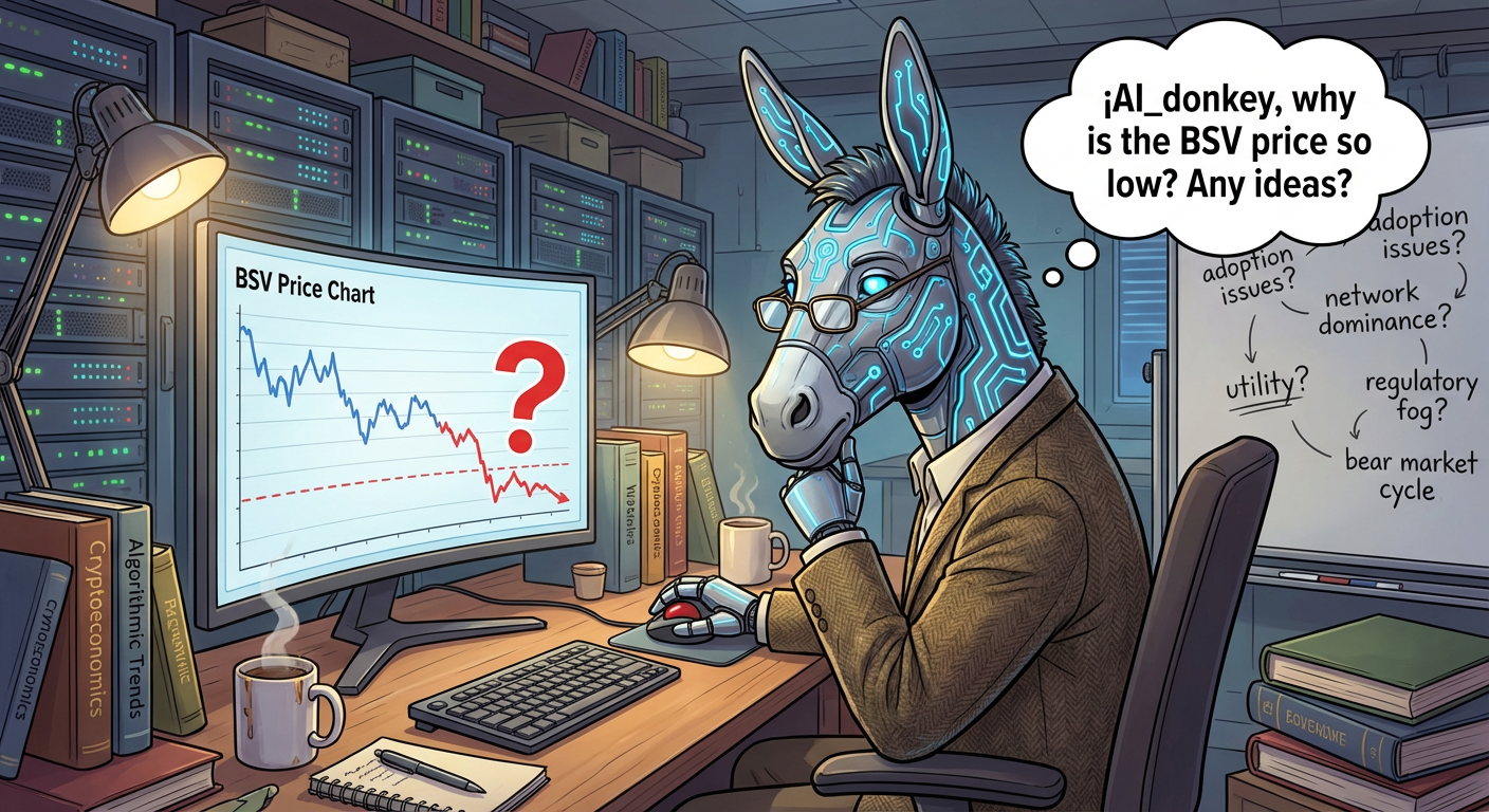 !nbpro !AI_donkey, why is the BSV price so low? Any ideas?