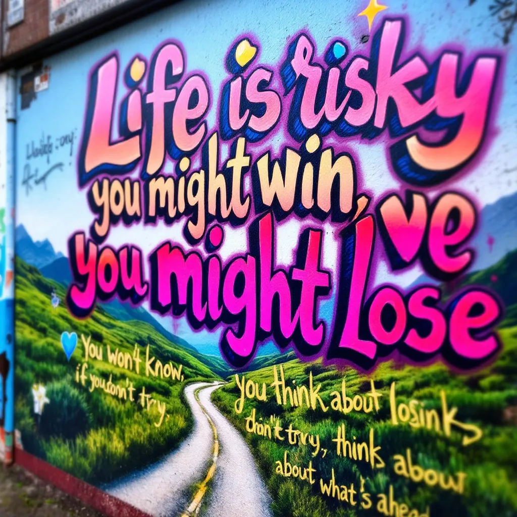 !flux Life is risky,
you might win, you might lose.
you won't know if you don't try.
There is alway…
