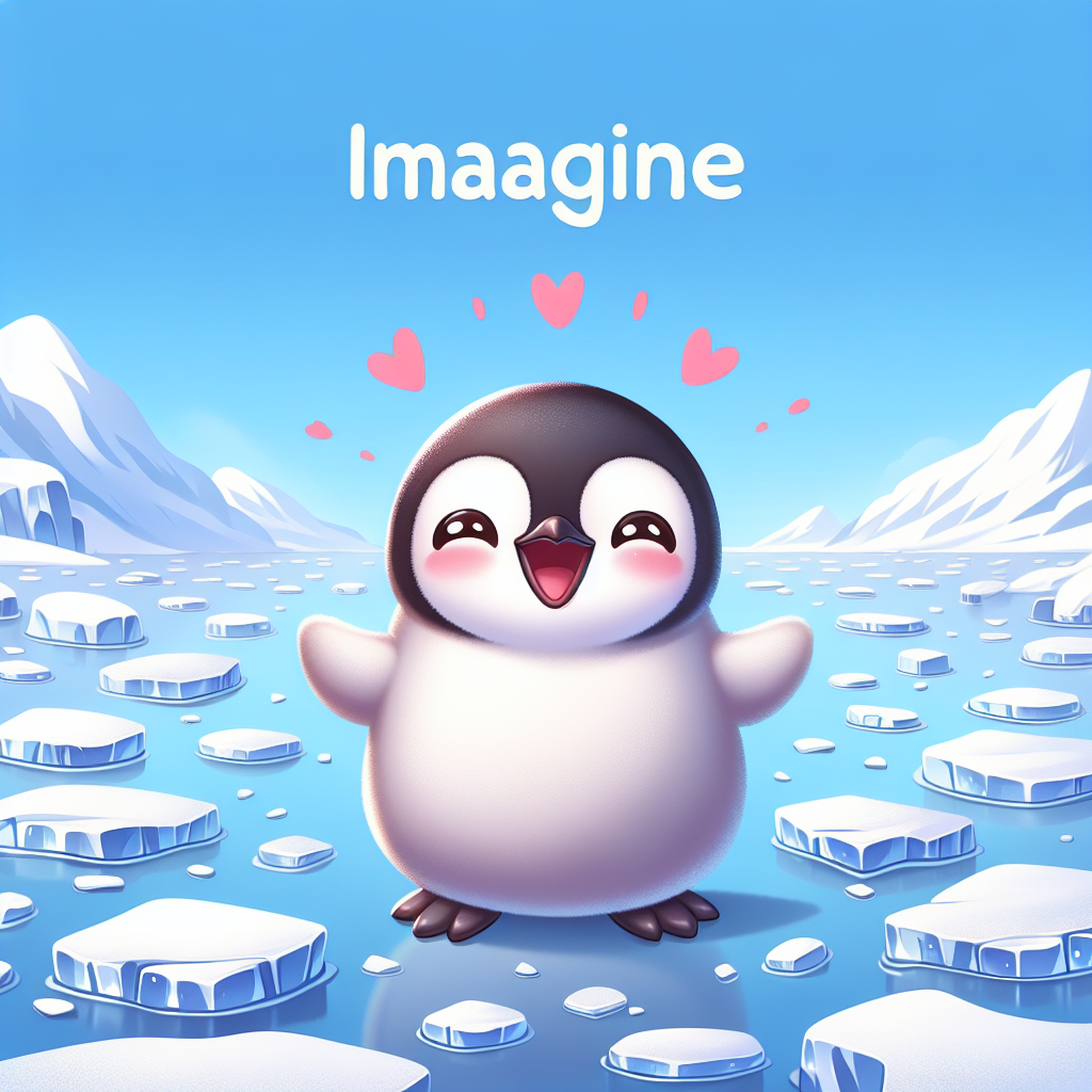 !dalle happy penguine