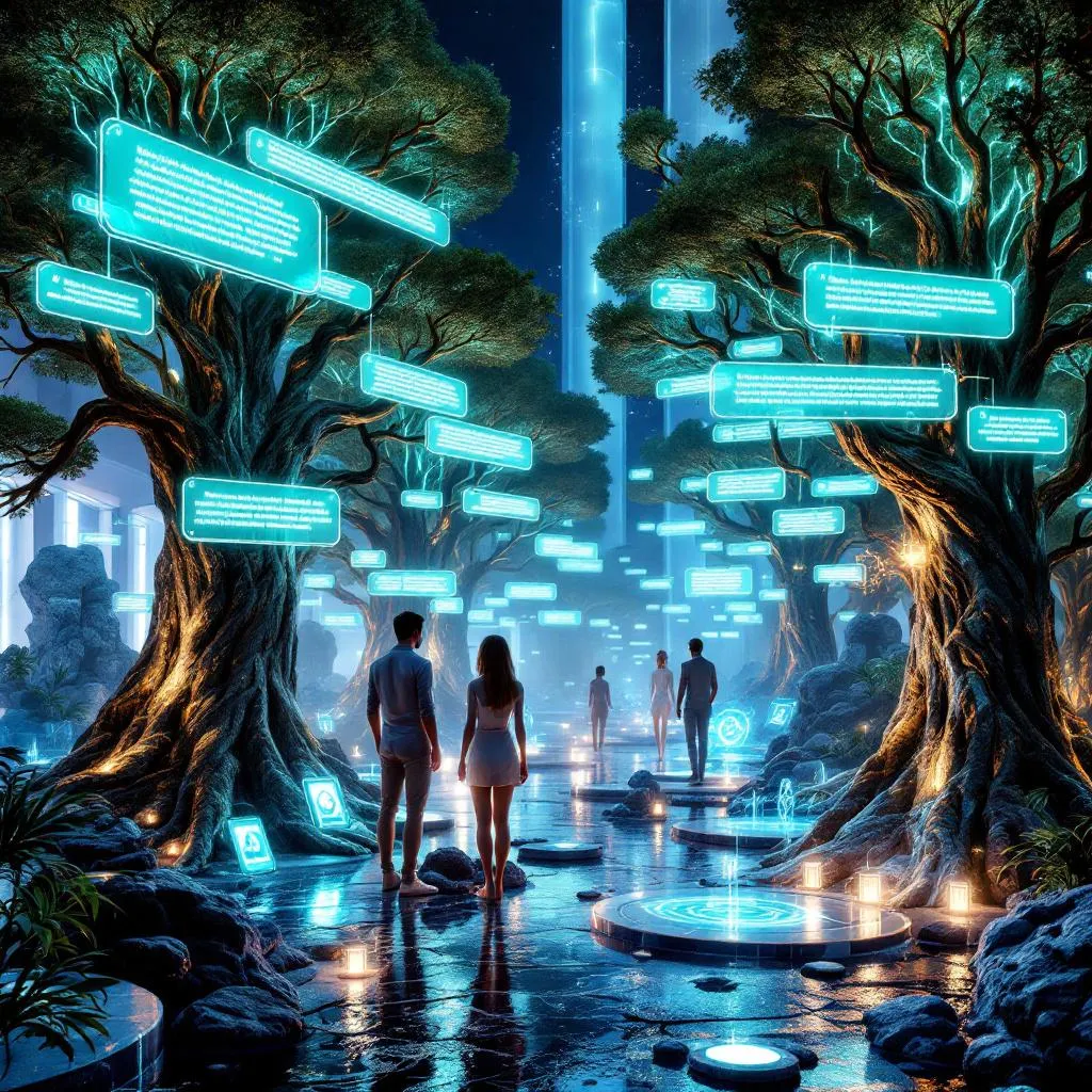 🌳 Deep Conversation Threads
A visual metaphor of conversations growing like trees, with each branch…
