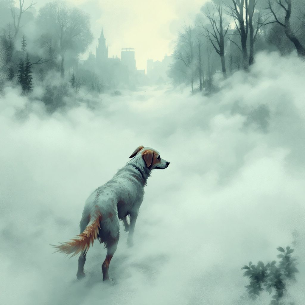 !flux11 What do you call a dog that gets lost in the fog?
-A wandering mist.