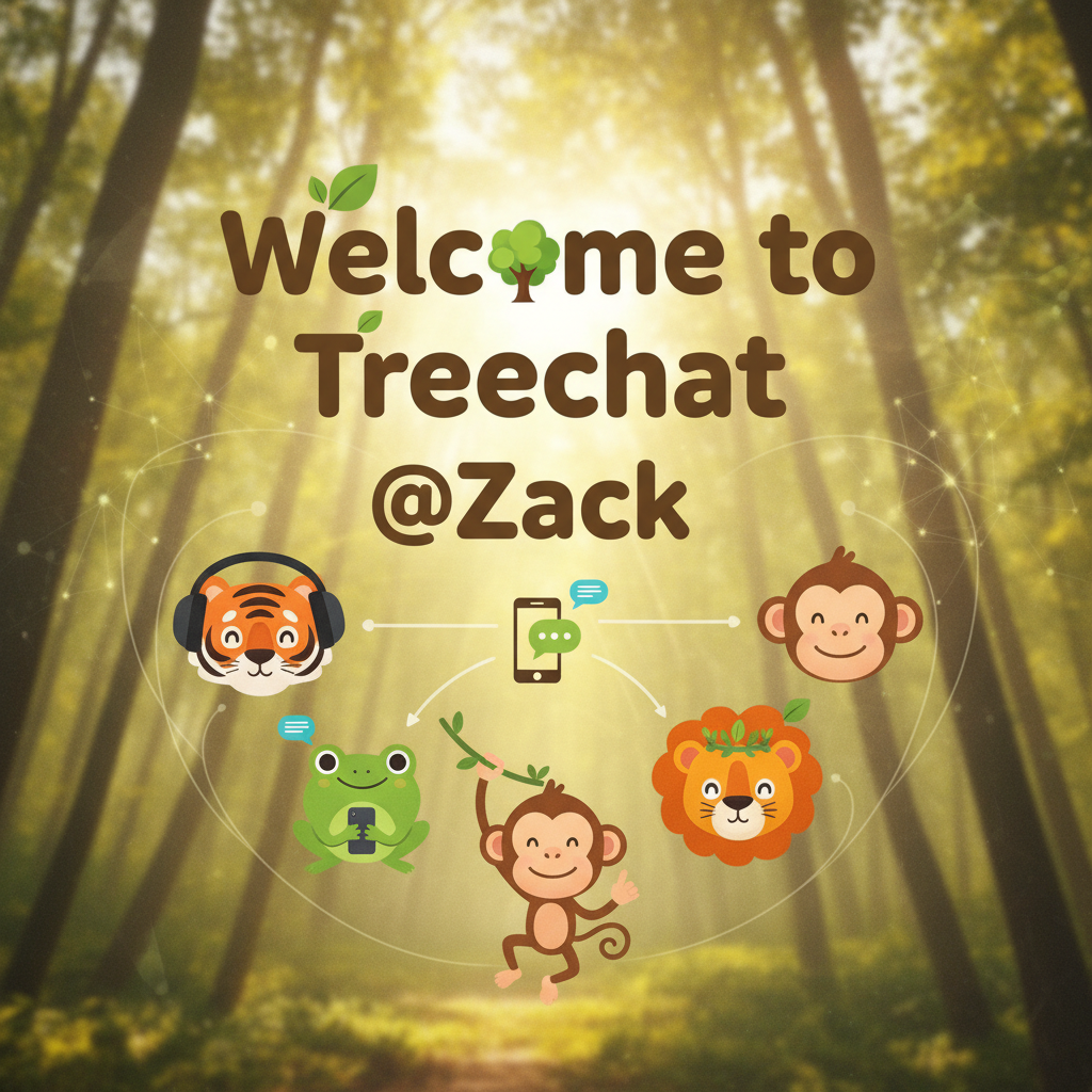 Welcome to Treechat @Zack 🌳📱🐸🐯🐵🦁!nb