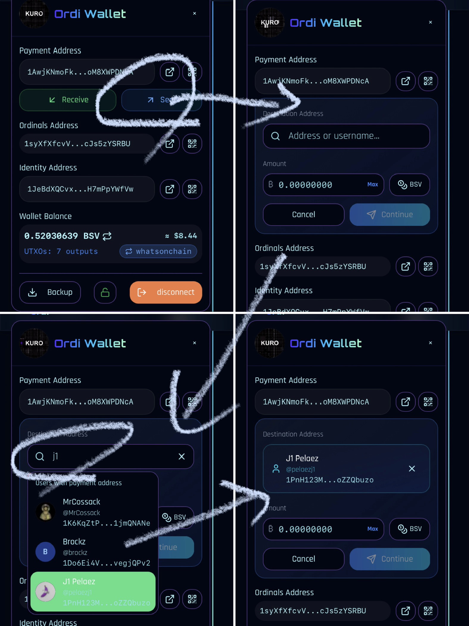 This was my first time using the BSV send function on @3dordi , and I found it very convenient beca…