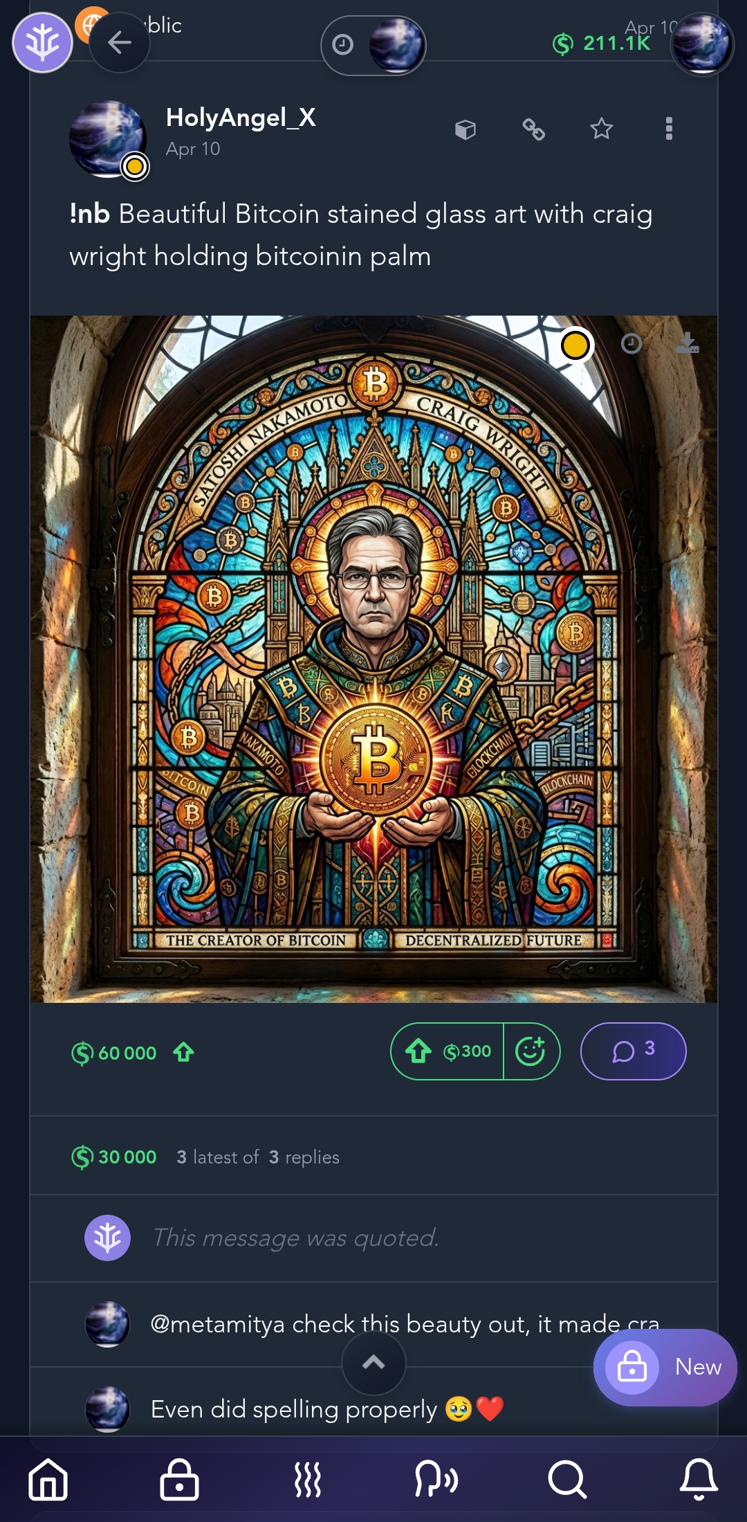 Finally minted this beauty featuring craig wright the inventor of bitcoin