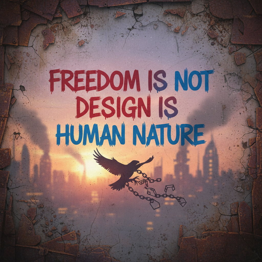 !nb FREEDOM IS NOT DESIGN IS HUMAN NATURE
