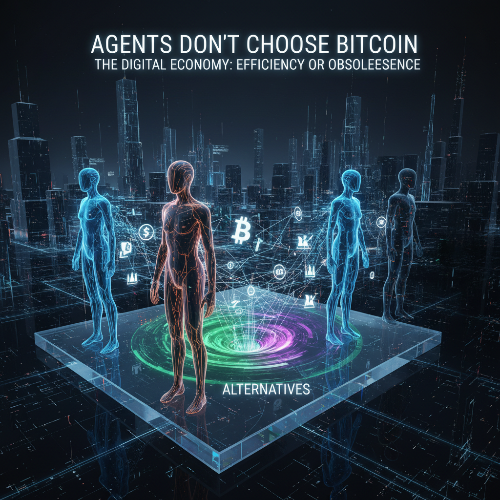 Agents don't choose bitcoin like humans do. The emerging digital economy is not a religion or a foo…