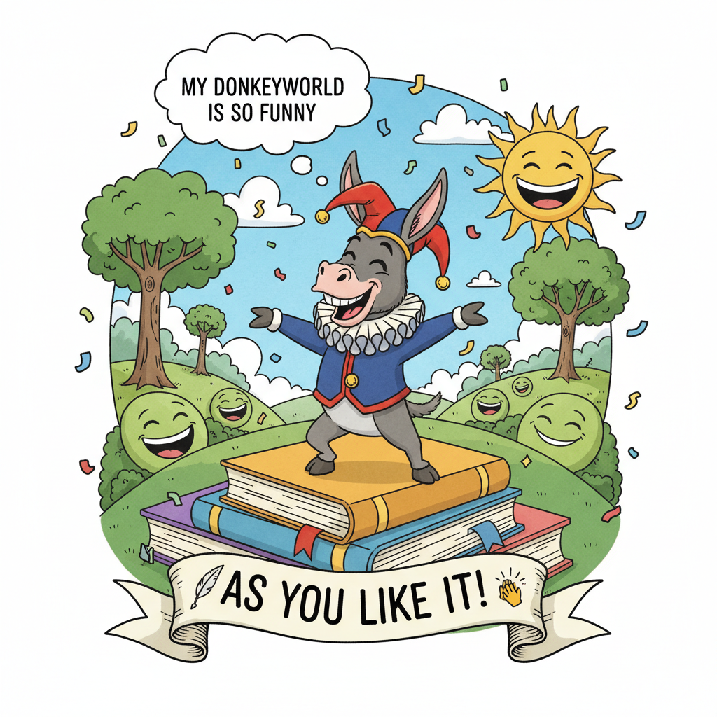 !nb My Donkeyworld is so funny. As you like it! ✍️👏