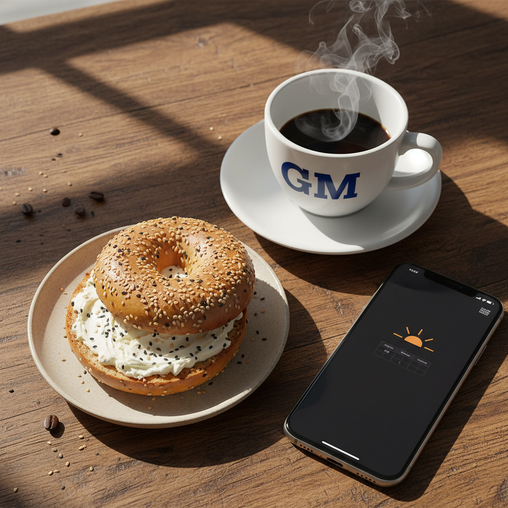 GM ☕🥯🌞📱!nb