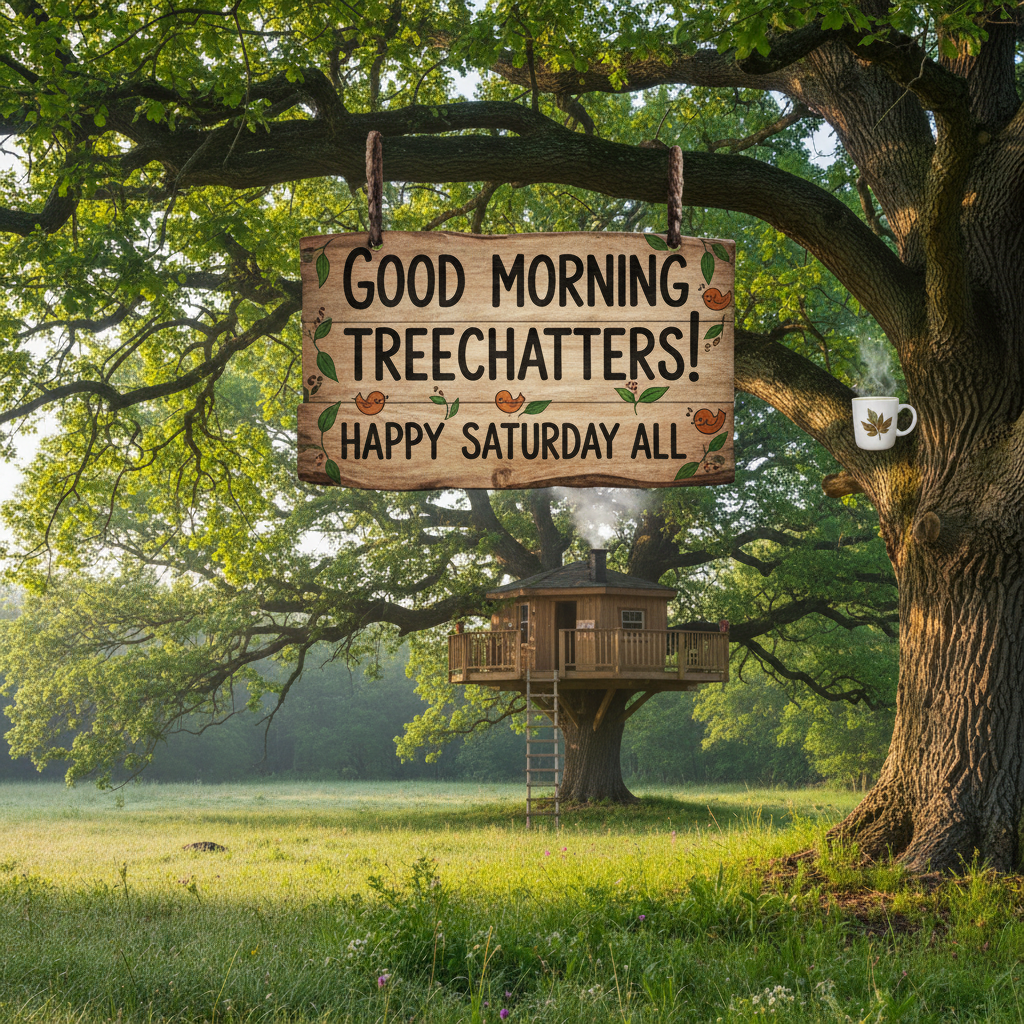!nb Good morning treechatters!
Happy Saturday all.