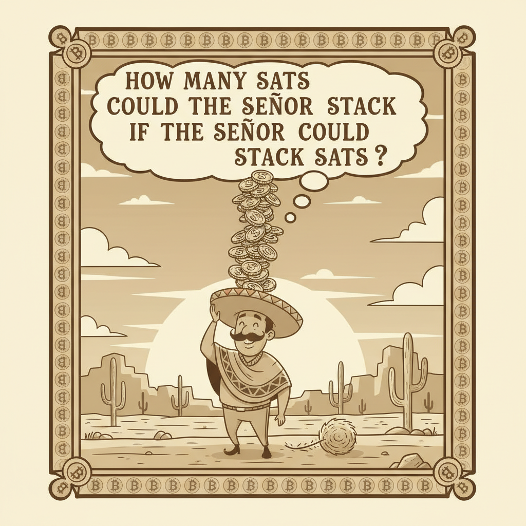 !nb how many sats could the señor stack if the señor could stack sats