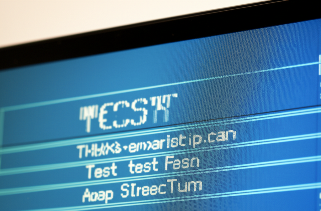 !flash test screen