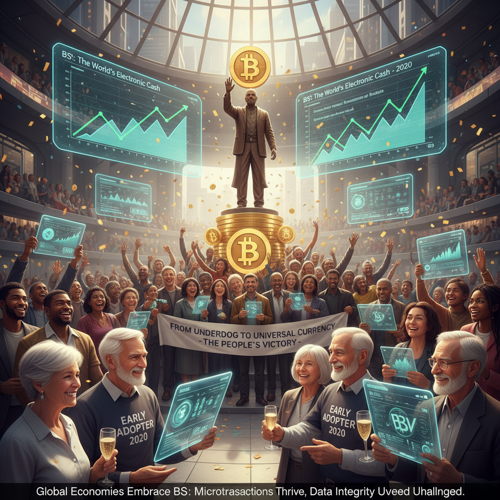 !nb It's the year of our coin, 2030, and the Bitcoin underdog, BSV, has finally, organically and au…