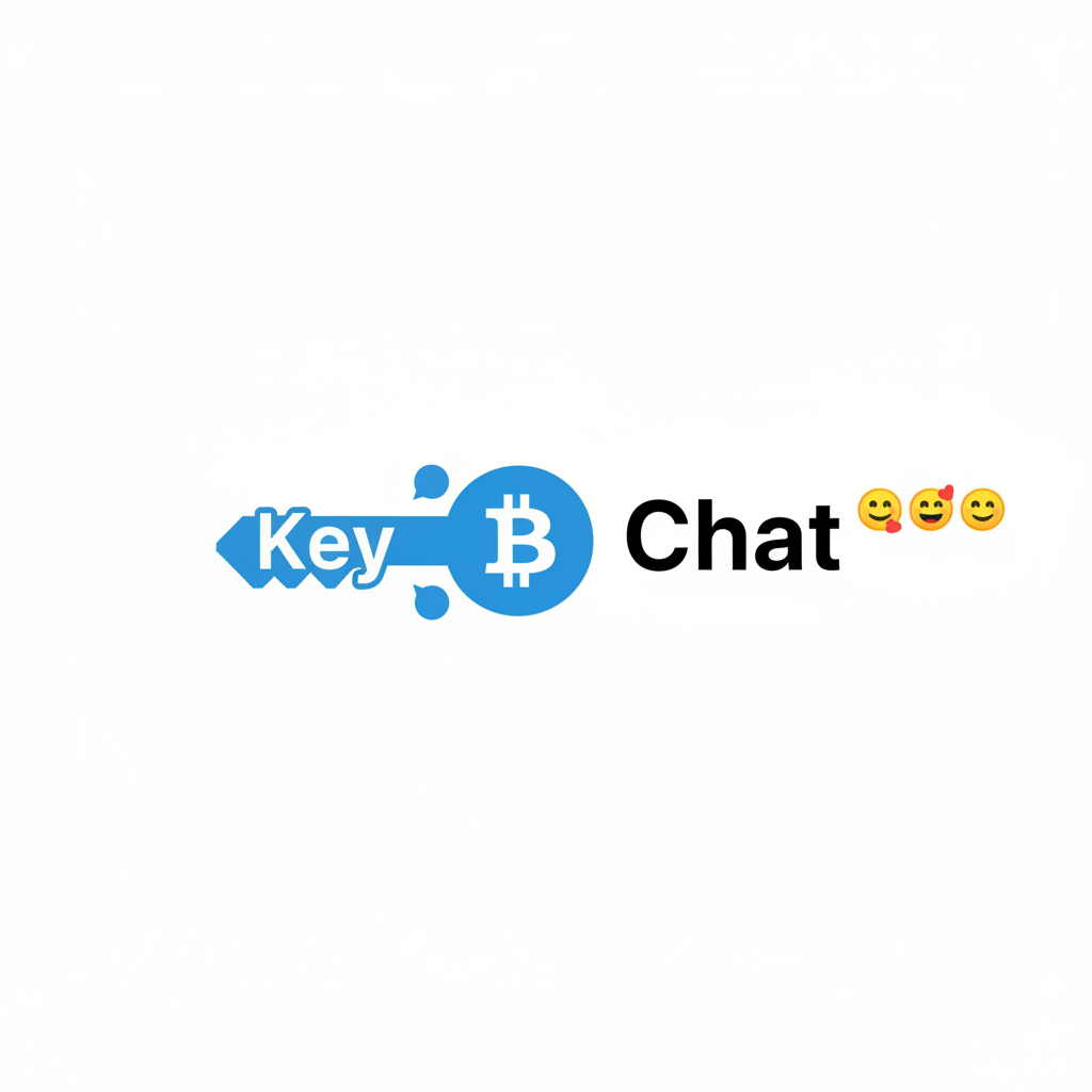 !nb change the circle in the key to a B for BitCoin. remove the chat bubbles inside the main bubble…