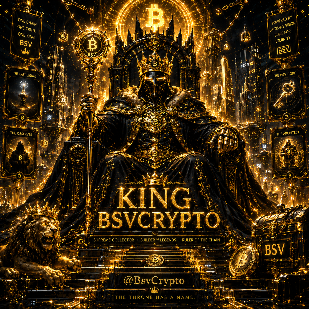 👑 THE THRONE HAS A NAME 👑
⚜️ KING BSVCRYPTO ⚜️
1/1 NFT — NOW LIVE

Legends were collected.
Signals we…