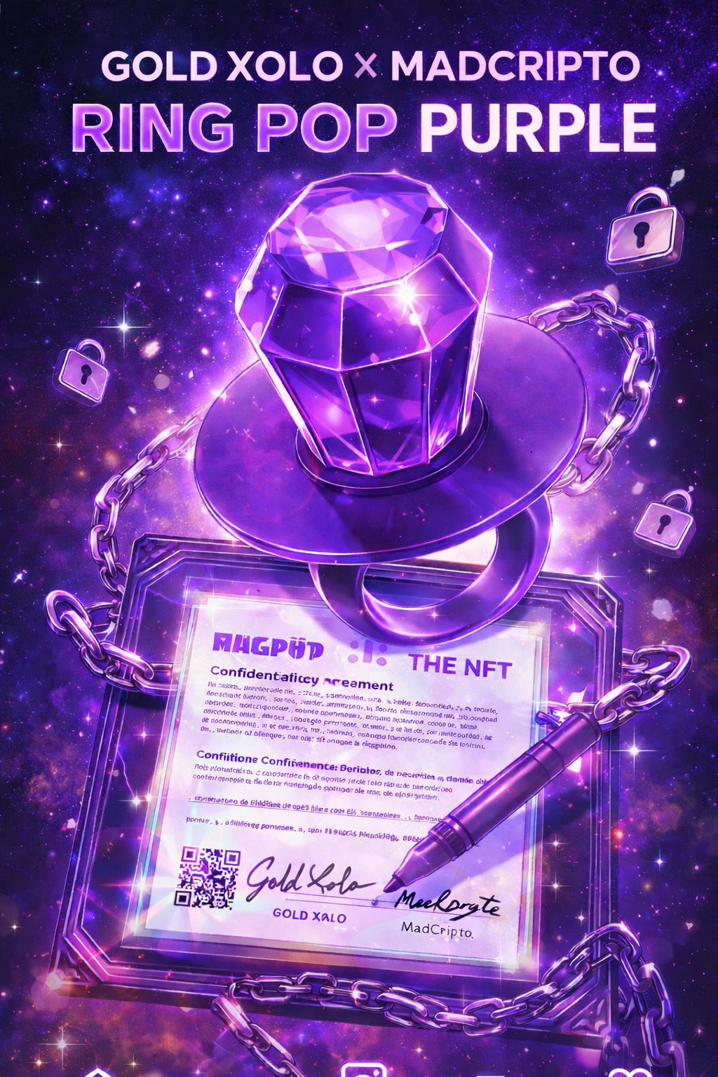 CONTRATO DE COLABORACIÓN ARTÍSTICA Y CESIÓN DE DERECHOS DIGITALES
GOLD XOLO × MADCRIPTO — “RING POP…