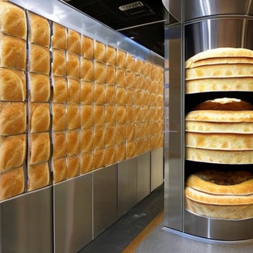 yay fun !sd2 an elevator made of bread which is also itself eating bread