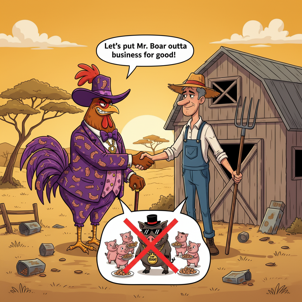!nb  Savanna the chitterlings pimp the big black cartoon cock conspires with farmer Sam to kill wil…