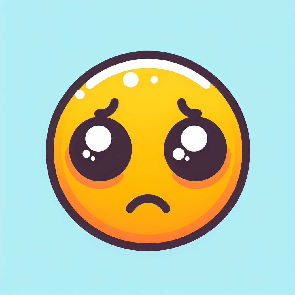 !dalle sad face emoji