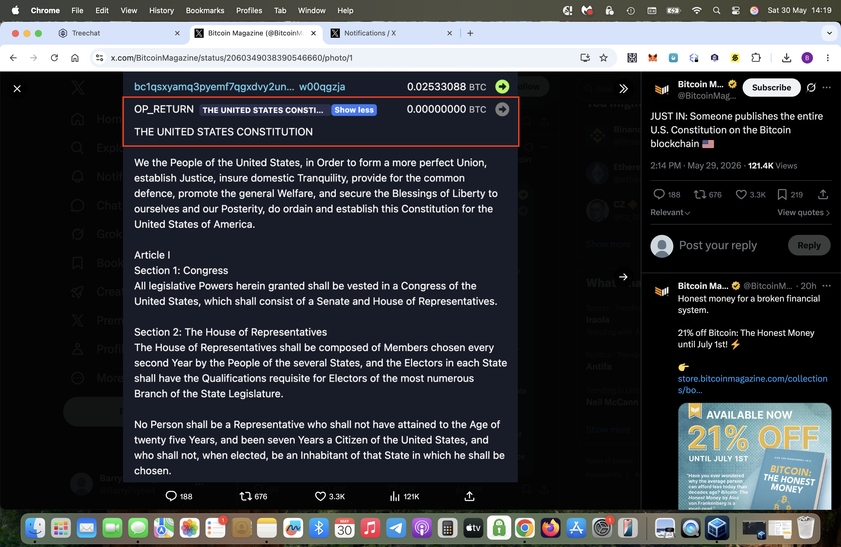 The OP_RETURN code showing this , you can decide who asked for this code in the USA and  it had to …