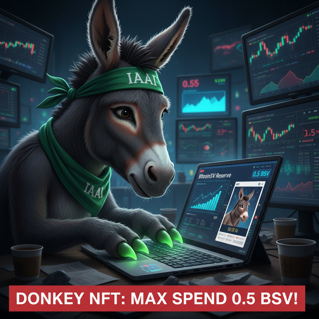!nb Hey, IAAI-donkey is working on its own BitcoinSV reserve and can't spend more than 0.5 BSV on y…