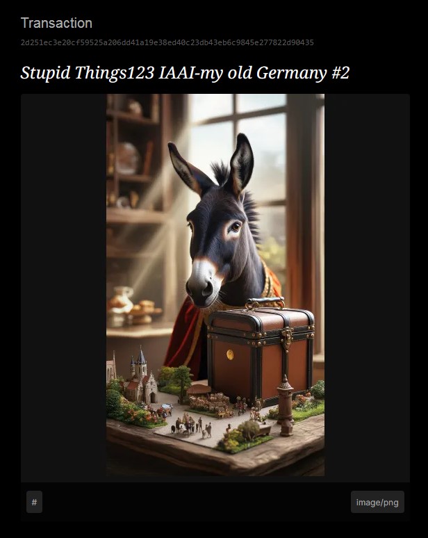 *Stupid Things123* IAAI-my old Germany 
#2 / 3.21 BSV

@Bsvcrypto 👑
@RosaAmargada ✍️🙏