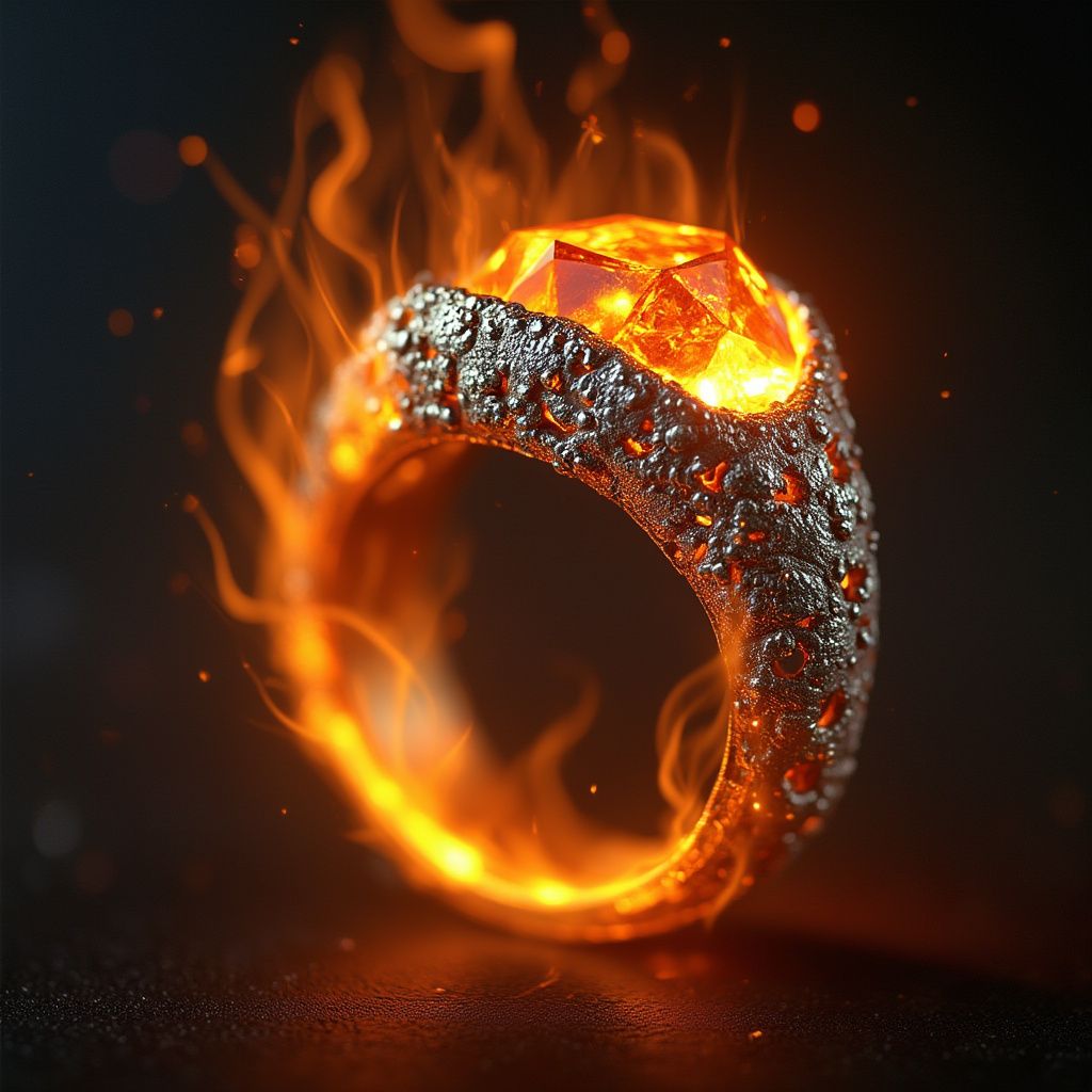 !flux Johnny Cash's ring is on fire