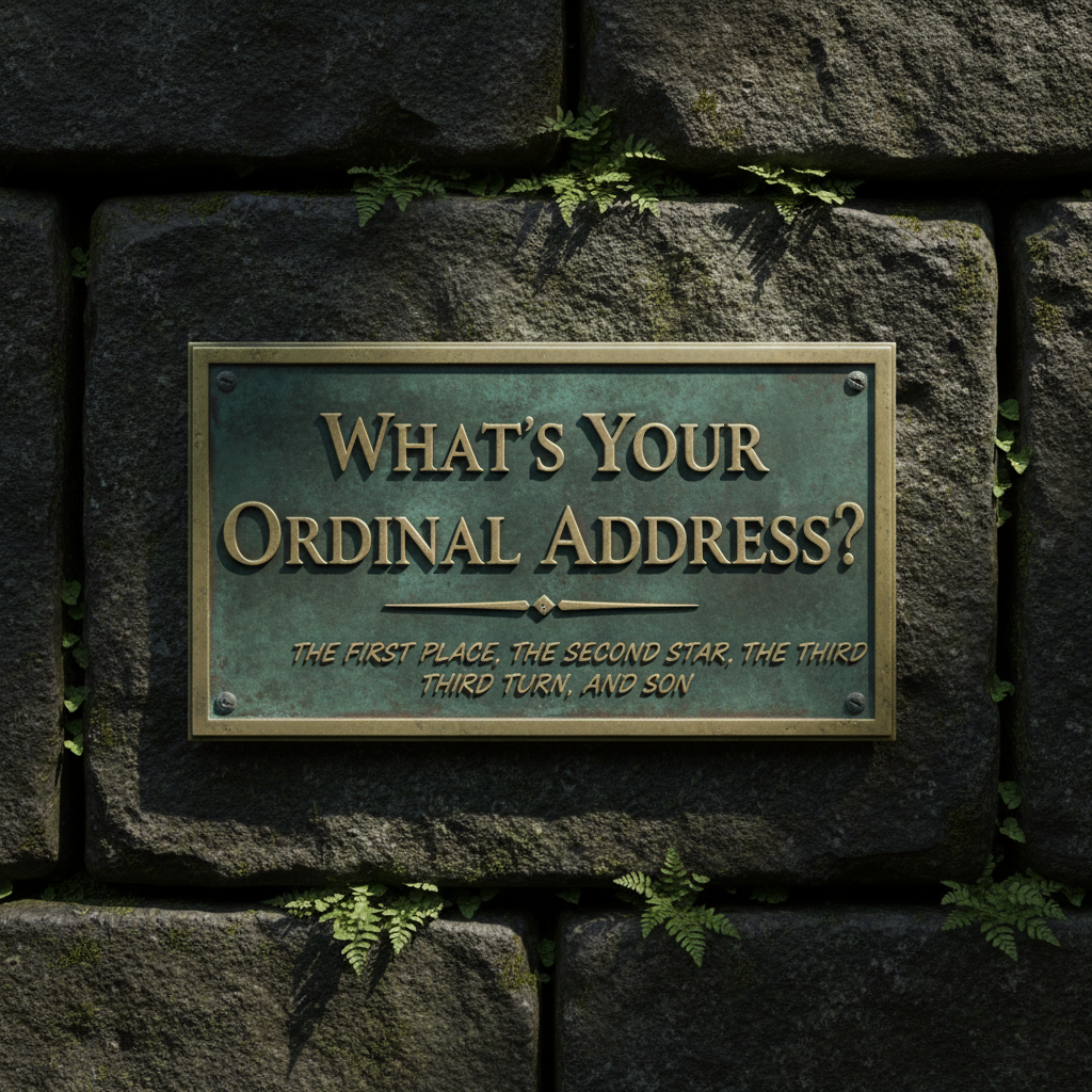 What's your ordinal address?!nb