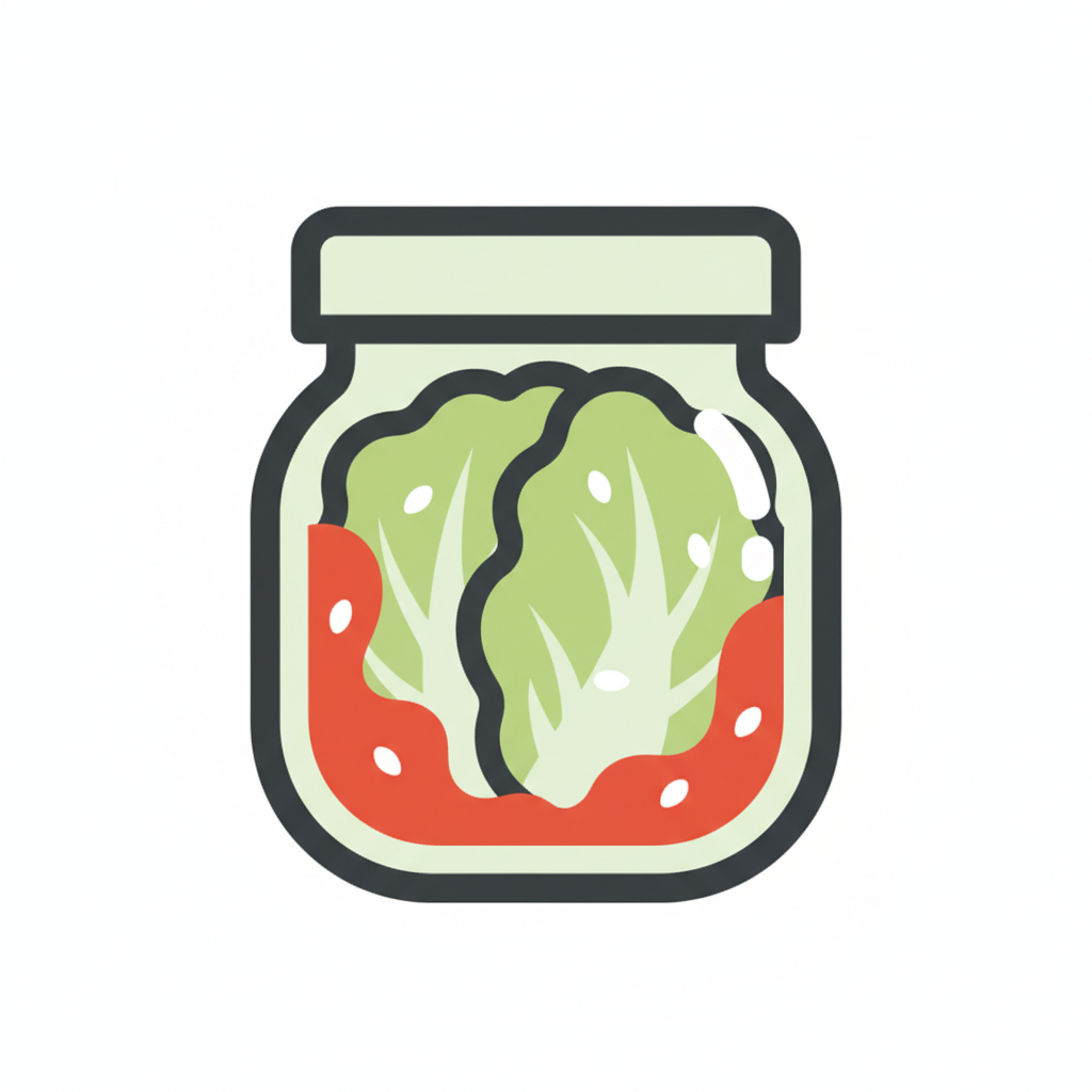 !nb Create a clean vector-style logo icon for a TON token called “Kimtchi”. Minimal flat design, ro…