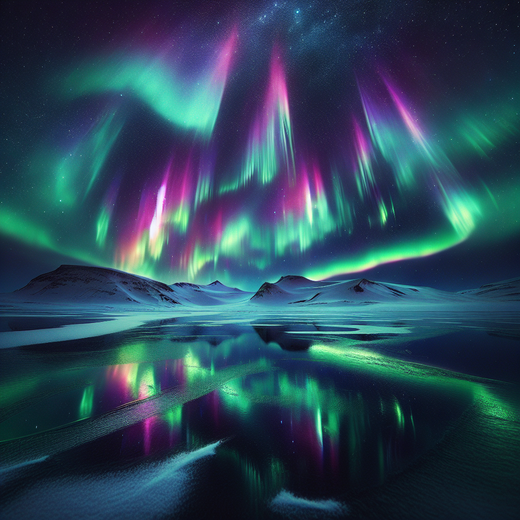 !dalle northern lights 🔥